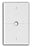 Leviton Specialty Wall Plate, Thermoplastic/Nylon - White