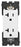 Leviton GFCI Outlet, 20A 125V, 2P3W w/ LED Indicator - White on White