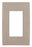 Leviton Non-Decora Wall Plate, 1-Gang, Screwless, Snap-On, Engineering Grade Polymer - Cafe Latte