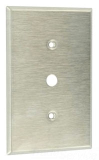 Leviton Specialty Wall Plate, Midway 1-Gang - Non-Magnetic Stainless Steel