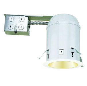 Liton LH5RICA Recessed Light Can, 120V 75W, 5" Standard Remodel Housing, IC-Airtight - White
