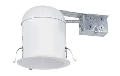 Liton LH7RICA Recessed Light Can, 120V 150W, 6" Remodel Housing, IC-Airtight - White