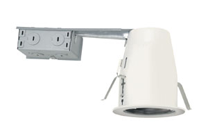 Liton LH99RA Recessed Light Can, 120V 75W, 4" Airtight Remodel Housing - White