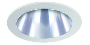Liton LR999C Recessed Lighting Trim, 4" Shallow Reflector - White w/Clear
