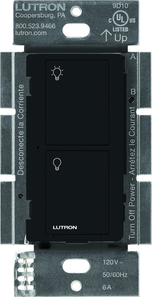 Lutron Wireless Dimmer, Caseta, 6-Amp, Multi-Location, In-Wall, Neutral Switch - Black