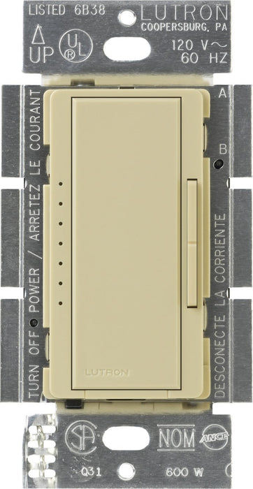 Lutron Dimmer Switch, 600W Multi-Location Maestro Electronic Low Voltage Light Dimmer - Ivory