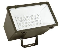 Hubbell Lighting MHS-Y-30LU-5K-M-BZ LED Floodlight, Miniliter Medium 4x4 Distribution - 6164L, 71W, 5000K - Bronze