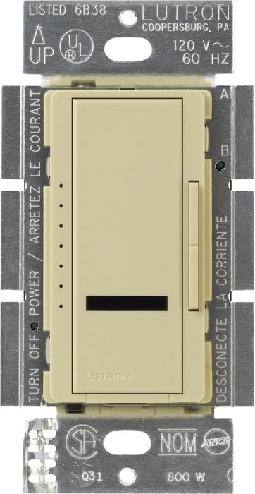 Lutron Dimmer Switch, 600W 1-Pole Maestro IR Wireless Magnetic Low Voltage Light Dimmer - Ivory