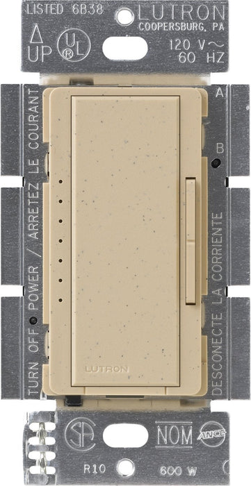 Lutron Dimmer Switch, 600W Multi-Location Maestro Satin Colors Magnetic Low Voltage - Desert Stone