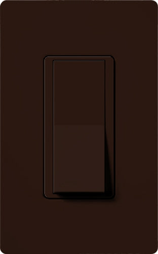 Lutron Light Switch, Claro Decorator Rocker Switch, Single-Pole - Brown
