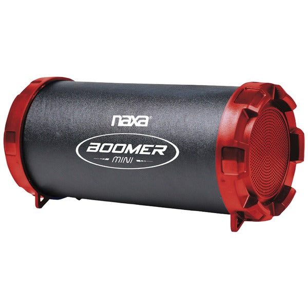 NAXA(R) NAS-3091 RED Naxa NAS-3091 RED BOOMER MINI Portable Bluetooth Speaker (Red)