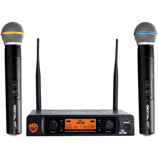 NADY(R) DW-22-HT-ANY Dual-Transmitter Digital Wireless Microphone System (2 Digital HT(TM) Handheld Microphones)