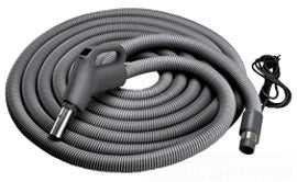 Nutone Vacuum System Current Carrying Hose For CT700 Deluxe Electric Power Brush/Central Vacuum System - Dark Gray