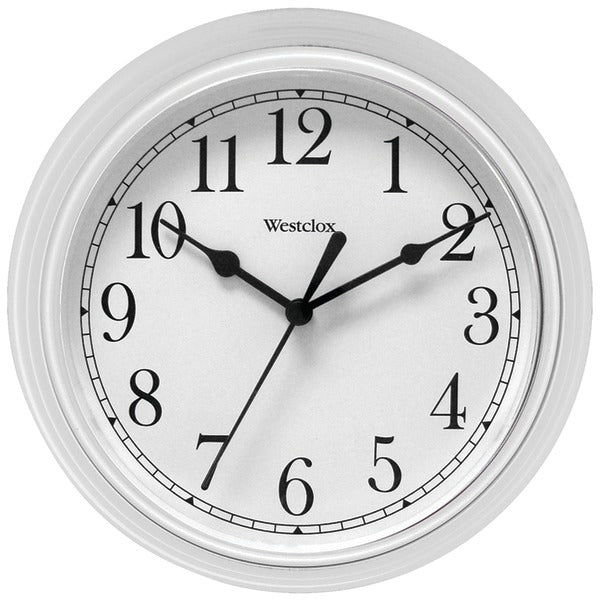 WESTCLOX(R) 46994A Westclox 46994A 9" Decorative Wall Clock (White)
