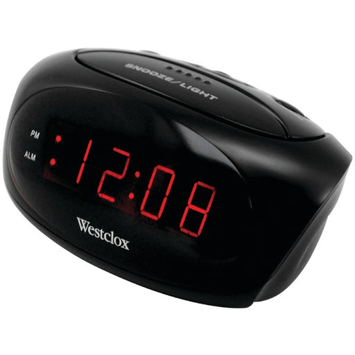 WESTCLOX(R) 70044A Super-Loud LED Electric Alarm Clock (Black)