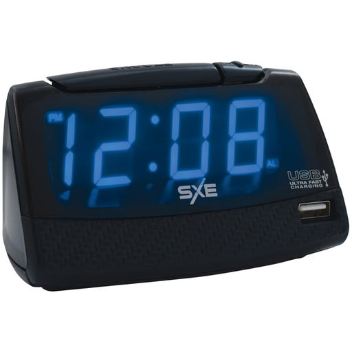 SXE SXE86034 Alarm Clock with USB Charging Port