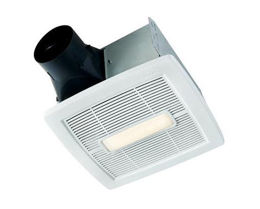 Nutone Quiet Bath Fan, 80 CFM 0.8 Sones, InVent Series Single-Speed Fan w/LED Light for 4" Duct