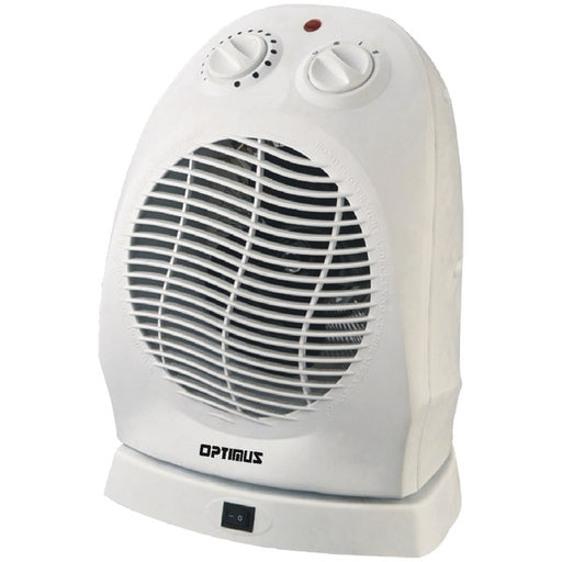 OPTIMUS H-1382 Optimus H-1382 Portable Oscillating Fan Heater with Thermostat