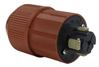 Pass & Seymour 20445N Power Interrupting Plug, 480 V 30A, 3-Pole, 4-Wire, 0.4 to 1.062 Inch Cord Size, Non-Metallic