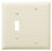 Pass & Seymour TP113LA 200-Pack Combination Wall Plate, (1) Blank, (1) Toggle Switch, 2-Gang, Standard - Light Almond
