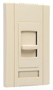 Pass & Seymour CD3FB10277I Dimmer Switch, 10A 3-Wire Electronic Fluorescent 277 VAC, Single Pole Slide to Off - Ivory
