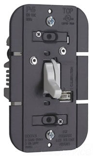 Pass & Seymour TDLV1103PW Dimmer Switch, 1100W Magnetic Low Voltage 120V, Single Pole/3-Way Slide Switch w/ Preset On/Off Switch - White