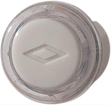 Nutone Pushbutton, Lighted Round Surface Mounted Doorbell - Clear White