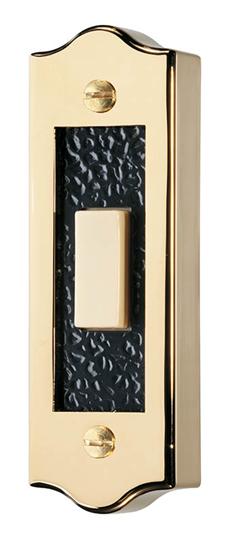 Nutone Pushbutton, Lighted Rectangular Surface Mounted Doorbell - Gold