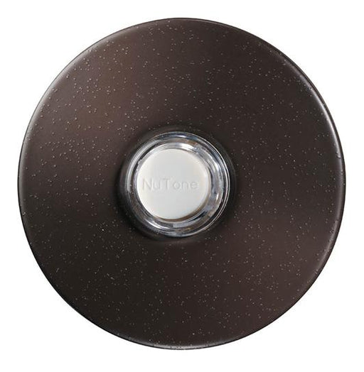 Nutone Pushbutton, Round Stucco Recess Mounted Doorbell - Oil Rubbed Bronze