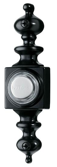 Nutone Pushbutton, Lighted Dimensional Surface Mounted Doorbell - Black
