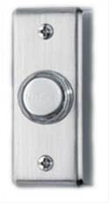 Nutone Pushbutton, Lighted Rectangular Surface Mounted Doorbell - Satin Nickel