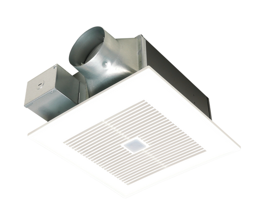 Panasonic WhisperFit EZ Low Profile Bath Fan, Energy Star AC Dual-Speed 80 or 110 CFM Ventilation & Motion Sensor - 4" Duct 