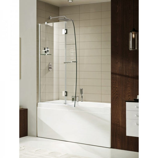 Paragon Bath 0ASBS02-A Shower Door, Aurora 48" Frameless Pivoting 3/8" - Clear/Chrome