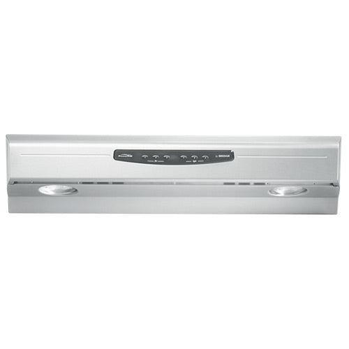 Broan Range Hood, 42" Under-Cabinet Ducted or Ductless Installation 300 CFM - Stainless Steel