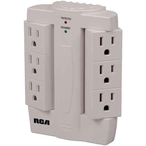RCA PSWTS6R PSWTS6R 6-Outlet Swivel Surge Protector