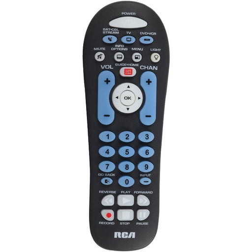RCA RCR313BR RCR313BR 3-Device Big-Button Universal Remote with Streaming & Dual Navigation (Black)