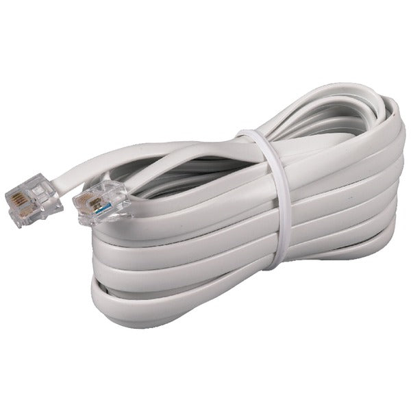 RCA TP231WHR TP231WHR White Phone Line Cord (15ft)