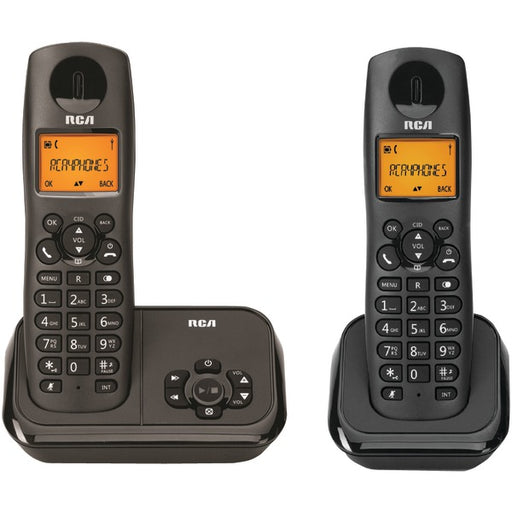 RCA 2162-2BKGA Element Series DECT 6.0 Cordless Phone with Caller ID & Digital Answering System (2-Handset System)