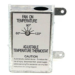 Nutone Attic Ventilator Replacement Thermostat, Automatic