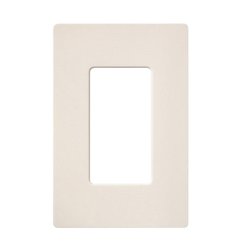 Lutron Electrical Wall Plate, Satin Colors Screwless Decorator, 1-Gang - Eggshell