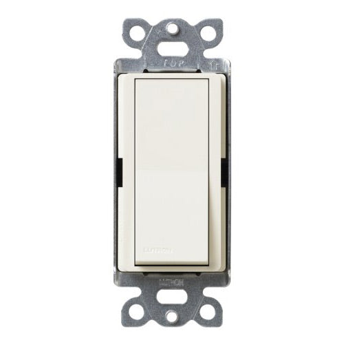 Lutron Light Switch, Satin Colors Rocker Switch, Single-Pole - Biscuit
