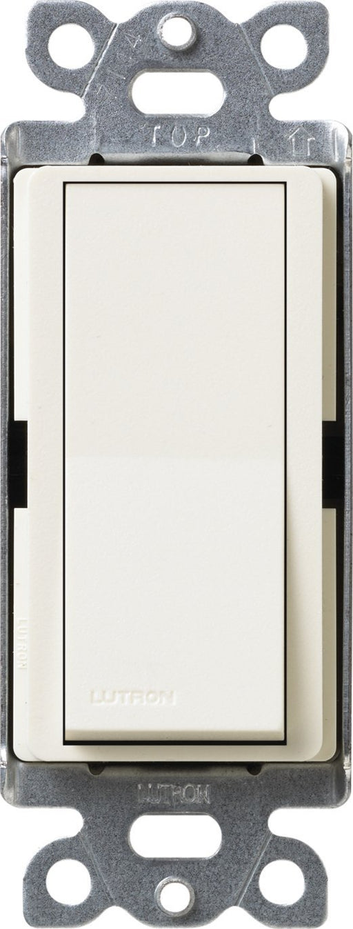 Lutron Light Switch, Claro Satin Colors Switch with Locator Light, Single-Pole - Biscuit