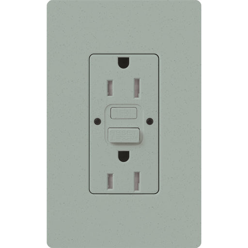Lutron Claro Self-Testing Receptacle - 20 Amp - Bluestone