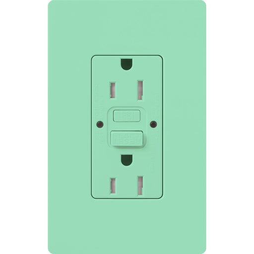Lutron Claro Self-Testing Receptacle - 20 Amp - Sea Glass