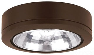 Sea Gull Lighting 9485-171 Under Cabinet Light, 18W, 12V, Clear T5 Wedge Base, Xenon Disk Light Fixture - Painted Antique Bronze