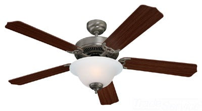 Sea Gull Lighting Ceiling Fan, 3-Speed, 5-Blade w/ Integrated Light Kit - Vintage Brown w/ Mahogany Dark/Oak Blades