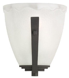 Sea Gull Lighting 41640-839 Wall Sconce, 100W, A19 Incandescent, E26 Base, 8" W x 8-1/2" H, w/ 4-1/2" Extension - Blacksmith