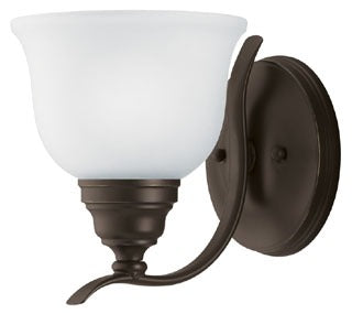 Sea Gull Lighting 44625BLE-782 Wall Sconce, 13W, Compact Fluorescent, GU24, 6-1/2" W x 7-3/4" H, w/ 8-1/4" Extension - Heirloom Bronze