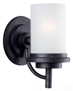 Sea Gull Lighting 44660-839 Wall Sconce, 100W, A19 Incandescent, E26 Base, 6" W x 9-1/4" H, w/ 6-1/2" Extension - Blacksmith
