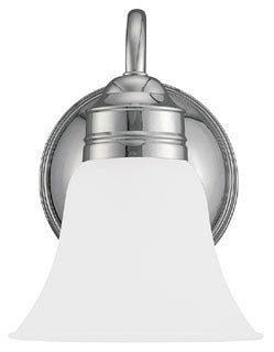 Sea Gull Lighting 44850-05 Wall Sconce, 100W, A19 Incandescent, E26 Base, 6-1/2" W x 9" H, w/ 8-1/2" Extension - Chrome